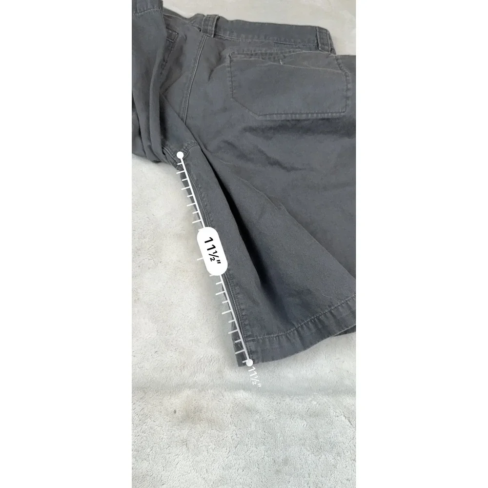 The North Face Mens Gray Cotton Chino Shorts Size 34 Long Hiking‎ Casual Outdoor